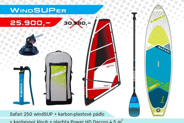 paddleboard výhodný komplet windSUPer | Akční sety 2022